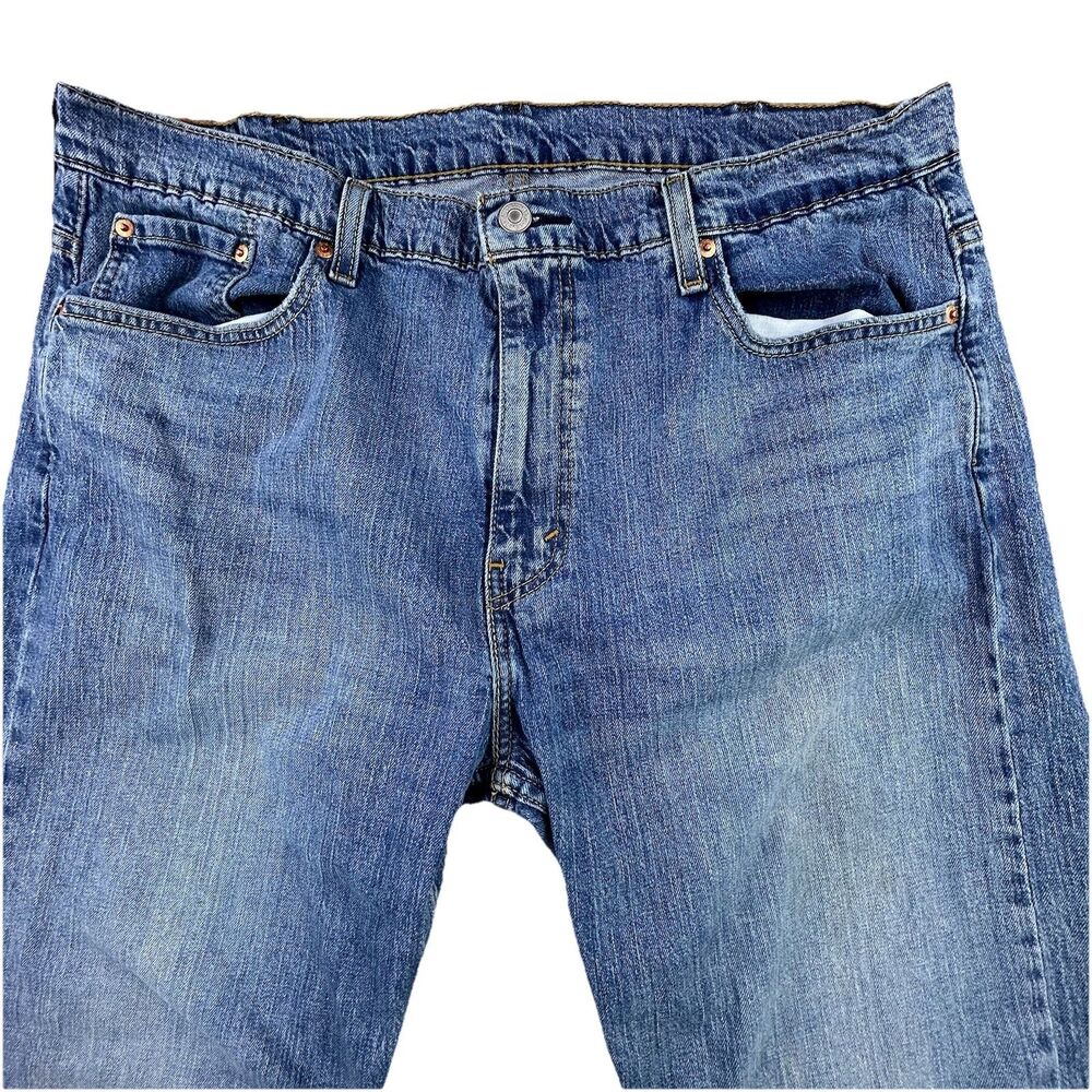Levis 569 Jeans Mens 38x29 Blue Denim Loose Straight Workwear Light Wash